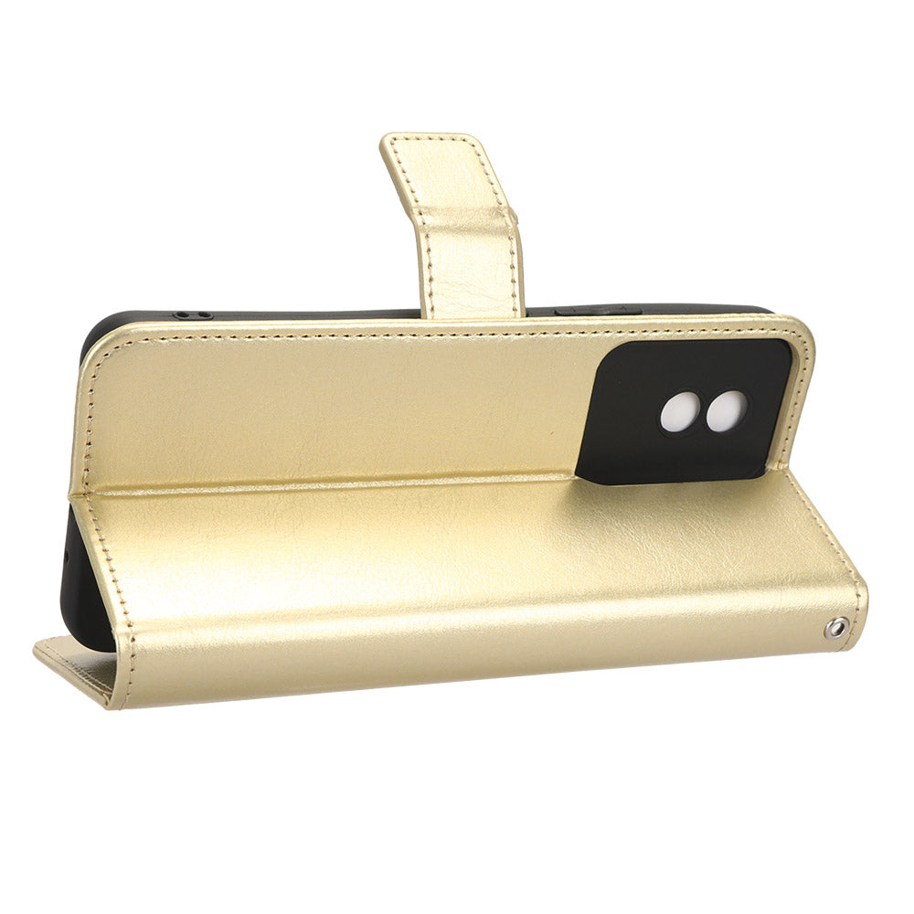 Mobile Phone Case for vivo Y02 4G Anti-drop Crazy Horse Texture Wallet Stand PU Leather Phone Cover with Strap Mobile Phone Case for vivo Y02 4G Anti-drop Crazy Horse Texture Wallet Stand PU Leather Phone Cover with Strap